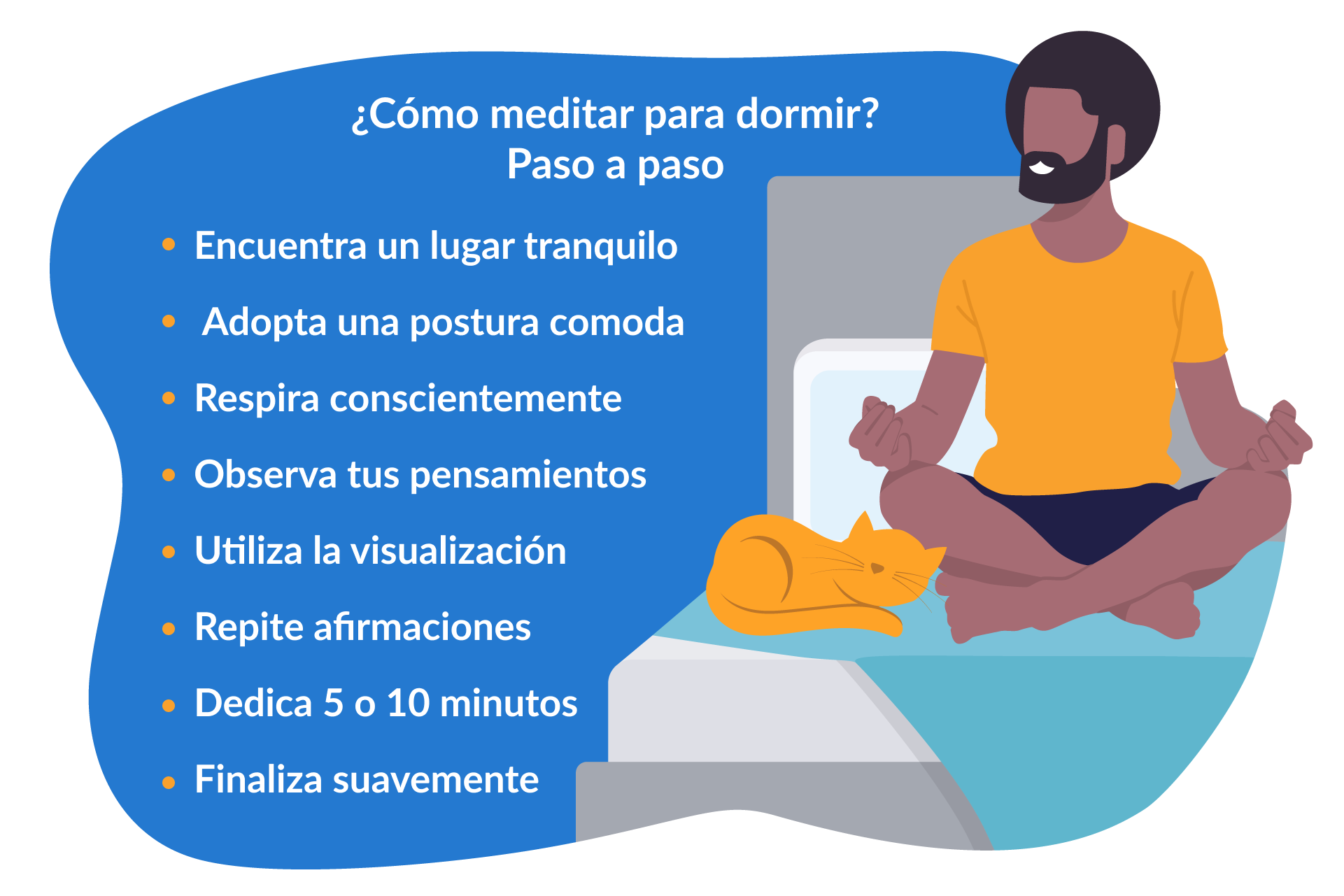 Como meditar para dormir, paso a paso